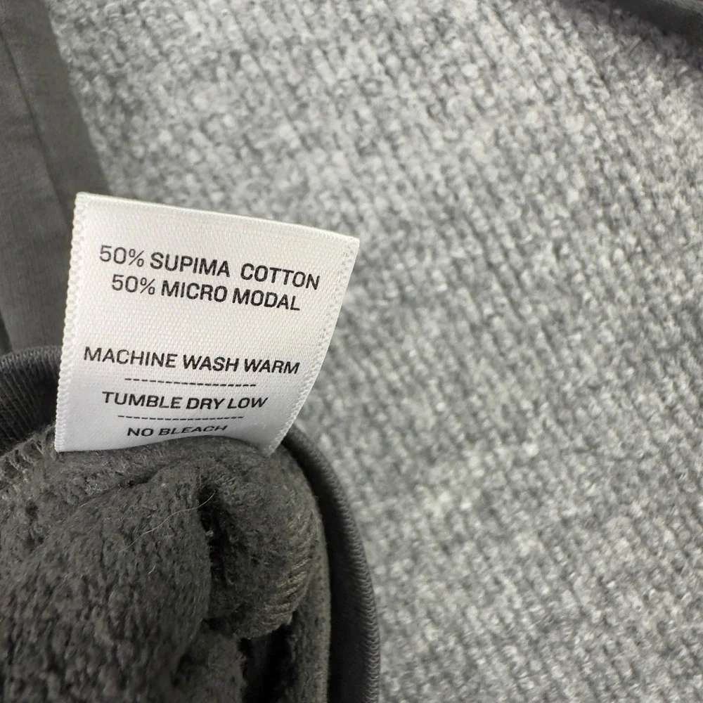 American Giant Hoodie Sweatshirt XS Gray Zip‎ Athleisure Normcore Grunge Workout - Picture 10 of 13